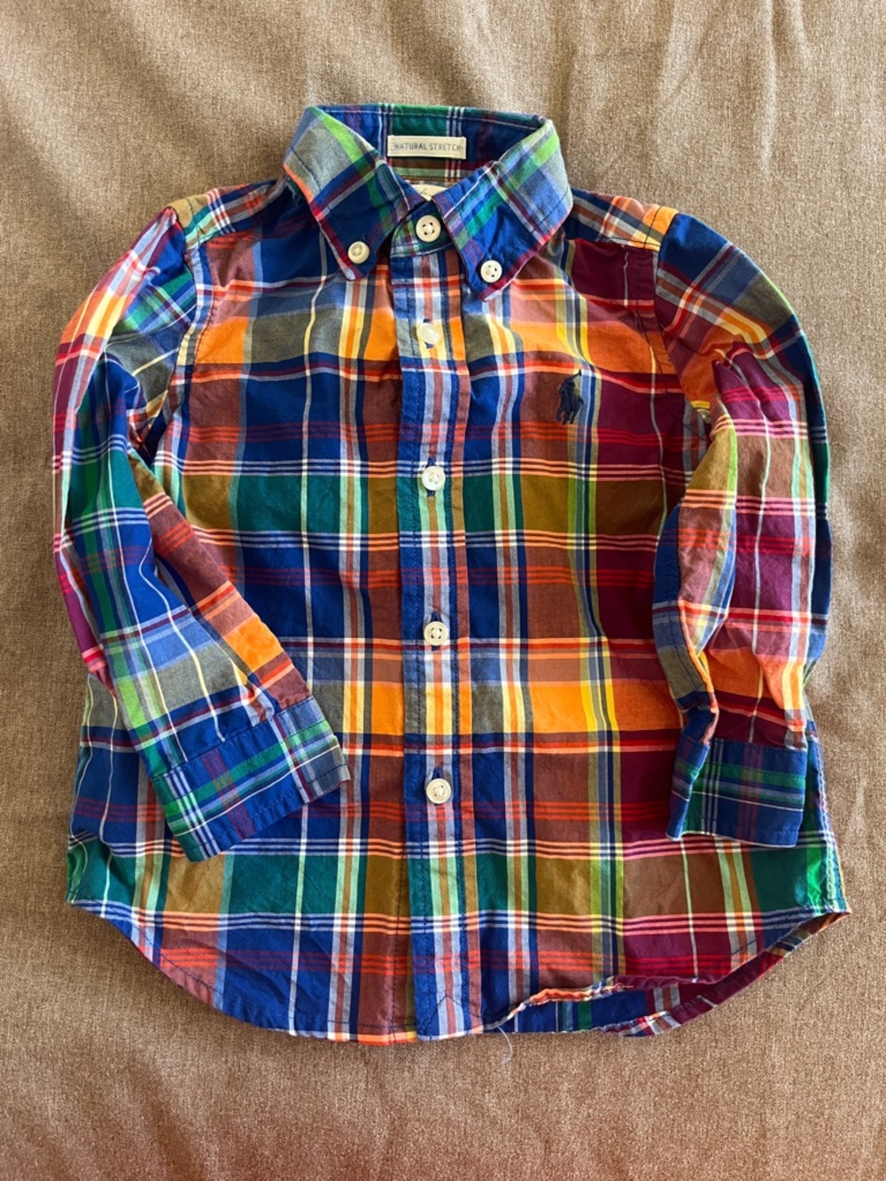 Ralph Lauren Bright Multicolor Plaid Button-Down Shirt